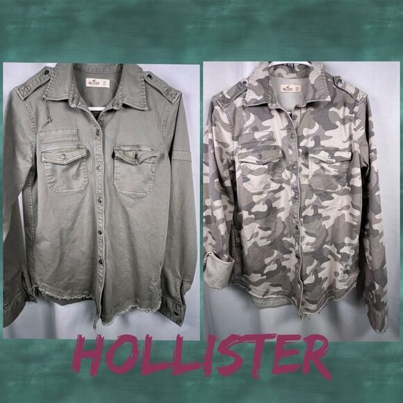 Bundle of two Hollister denim button shirts 🖤 extra small - Picture 1 of 13